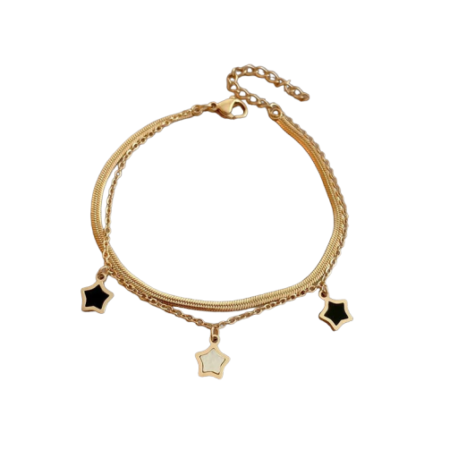 Bracelet féminin avec des étoiles