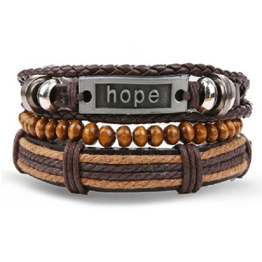 Bracelet multi-couches pour homme H229
