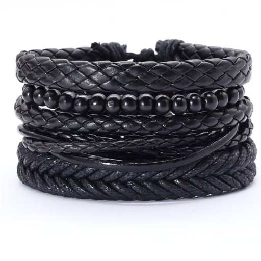 Bracelet multiple pour homme 5 pièces