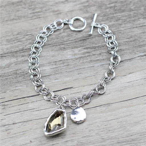 Bracelet pour femme avec fermoir américain