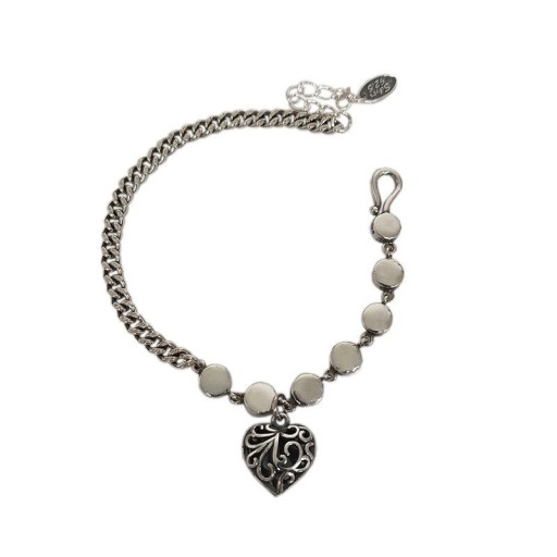 Bracelet pour femme avec pendentif en forme de cœur H114