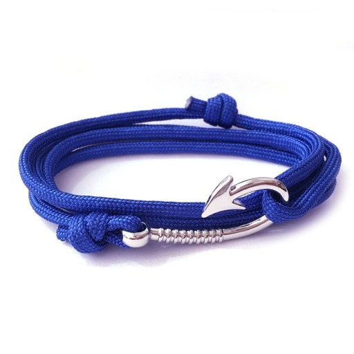 Bracelet pour homme hameçon de pêche