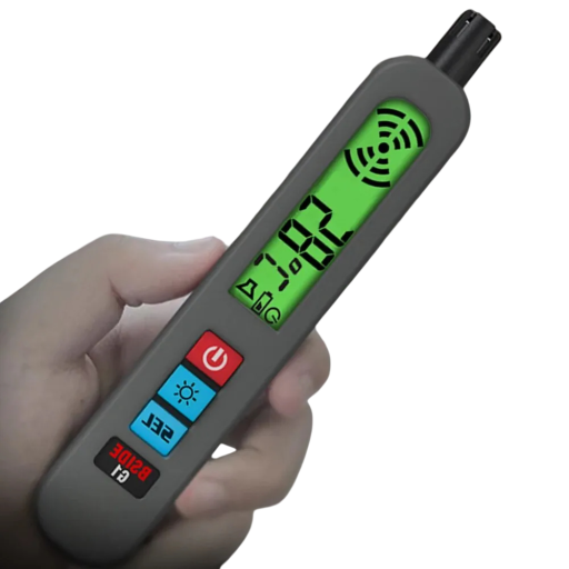 Brandbare gasdetector met LCD-scherm 17 x 2,8 cm Gasalarm voor thuis Gevoelige sensor USB-voeding Veiligheidsalarm