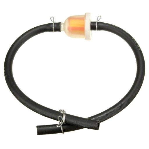 Brandstoffilter met slang voor motorfiets