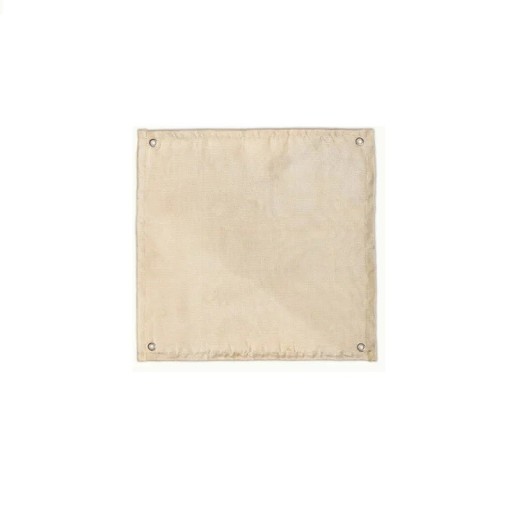 Brandtæppe Ikke-brændbar og ildfast isoleringsmåtte 45 x 45 cm Glasfiber Beige Til grillning og camping samt picnic