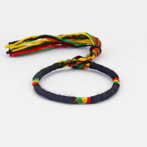 Bransoletka z dzianiny Rasta