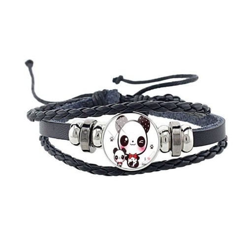 Bransoletka ze skóry Panda
