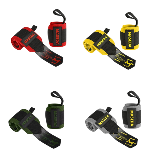 Brățară de protecție pentru încheietura mâinii 53 x 8 cm cu buclă pentru degetul mare, bandaje elastice cu suport pentru încheietură pentru fitness, exerciții și antrenament de forță