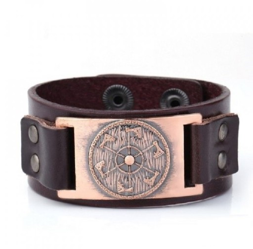 Brățară Viking din piele pentru bărbați H685