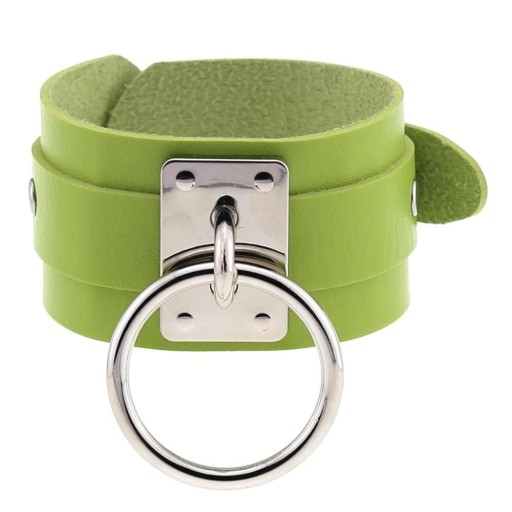 Brede leren armband