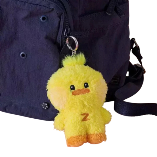 Breloc cu animal de pluș 12 cm Pluș și bumbac PP Pătrățel moale pentru chei rucsac geantă Accesoriu drăguț pentru copii
