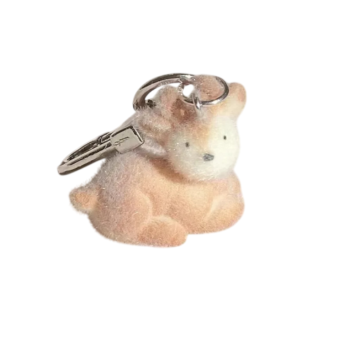 Breloczek 2 x 3 cm Futrzaste zwierzątka Wisiorek do kluczy plecaka torebki Mini pluszowa ozdoba Uroczy prezent dla dzieci i dorosłych