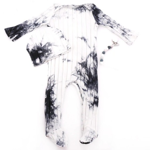 Βρεφικό ολόσωμο με σκουφάκι και κλιπ για πιπίλα T2679