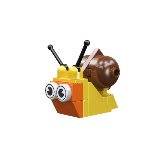 Bricolage 8 x 7 cm escargot 20 pièces Modèle jaune avec coquille marron Escargot stylisé avec antennes et grands yeux pour un assemblage créatif