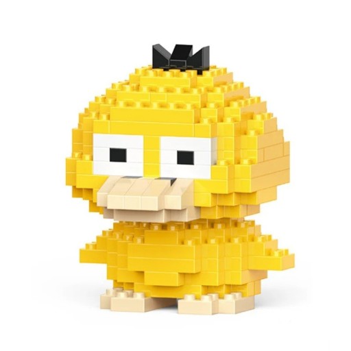 Bricolage pour enfants canard jaune 5 x 5,2 x 6 cm 176 pièces Modèle de blocs Jouet créatif pour enfants Décoration mignonne pour la chambre Bricolage éducatif