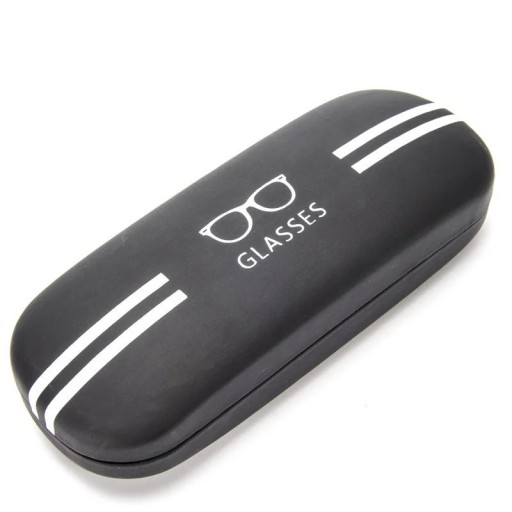 Brilleetui i kunstlæder 16,2 x 6,1 x 3,8 cm Hårdt etui til læsebriller og solbriller Elegant, holdbart design