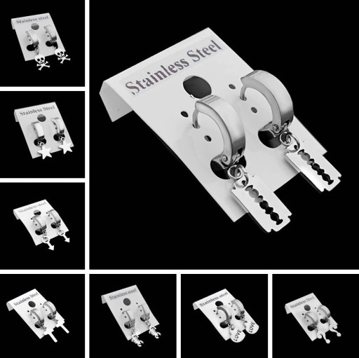 Brincos circulares com pendente G2496