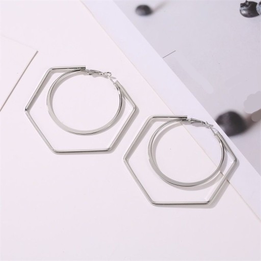 Brincos circulares femininos G1049