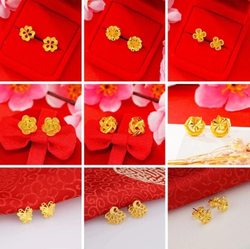 Brincos de pressão femininos G1456