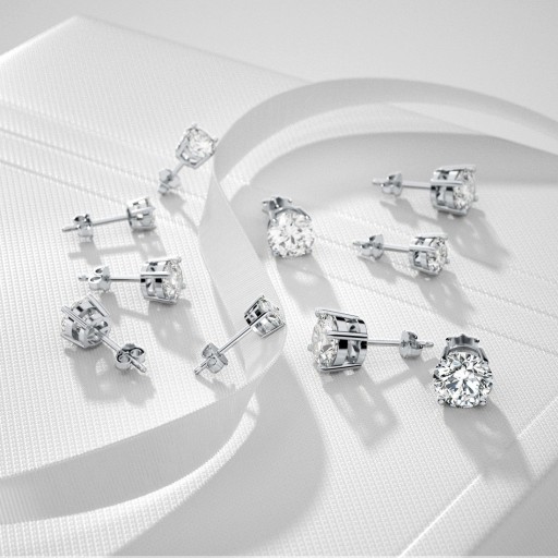 Brincos de pressão femininos G307