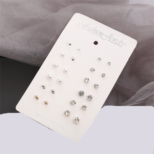 Brincos de pressão para senhora 12 pares G1489