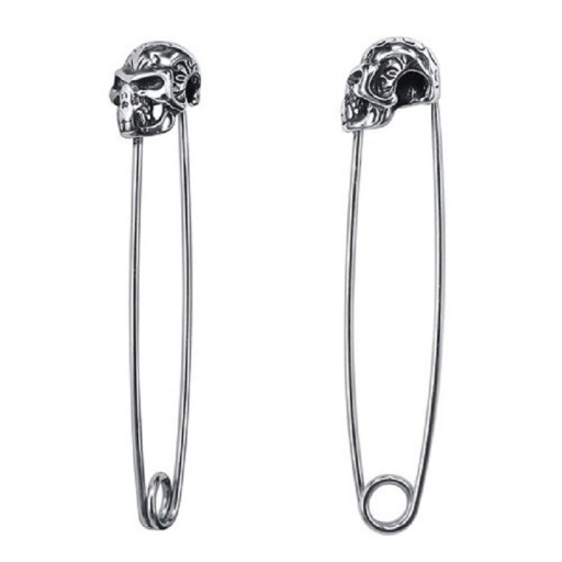 Brincos pendentes com caveira G2548