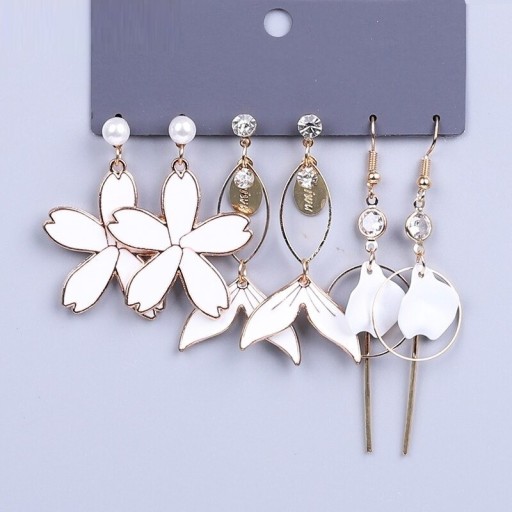 Brincos pendentes femininos 3 pares G392