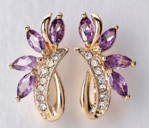 Brincos pendentes femininos com cristais G1467