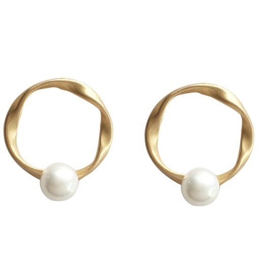 Brincos pendentes femininos com pérola G1208