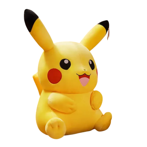Brinquedo de peluche Pikachu sorridente 30 cm Figura macia e adorável Brinquedo infantil Decoração Companheiro alegre Presente original Pokémon