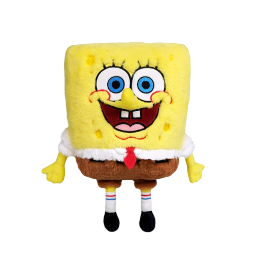 Brinquedo de peluche Spongebob 30 cm Peluche macio da série animada Decoração para o quarto Companheiro carinhoso Presente para crianças e fãs