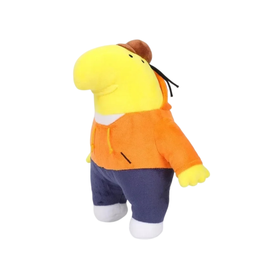 Brinquedo de pelúcia Charlie 28 cm Personagem da série Smiling Friends Grande pelúcia macia Detalhe de execução Decoração Presente para fãs