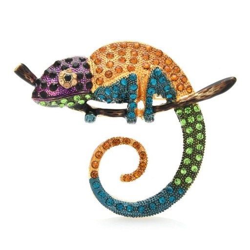 Broche camaleão