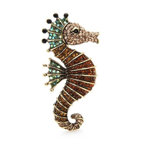 Broche de caballito de mar