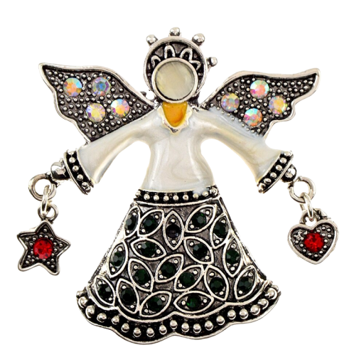 Broche de Noël ange
