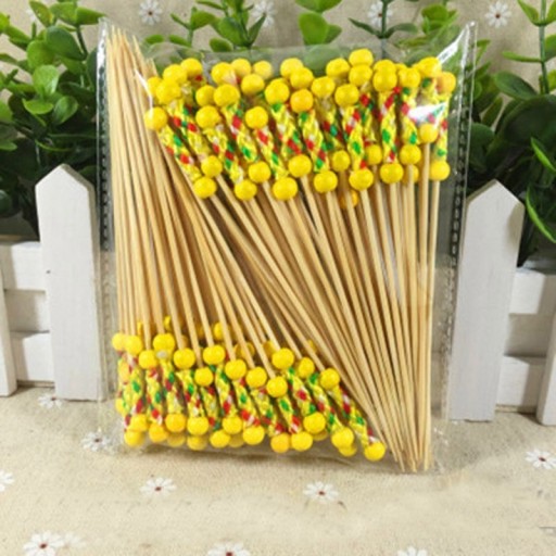 Brochetas con decoración 100 uds
