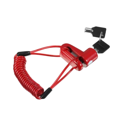Bromslås med stålvaier 1,2 m mot stöld för elskoter Xiaomi Mijia M365 / Pro / 1S / Pro2 / Mi3 + 2 nycklar i legerad stål