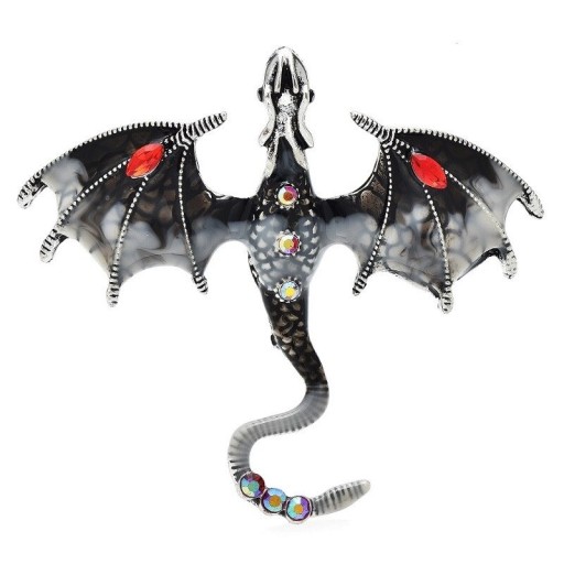Brosa decorata cu un dragon