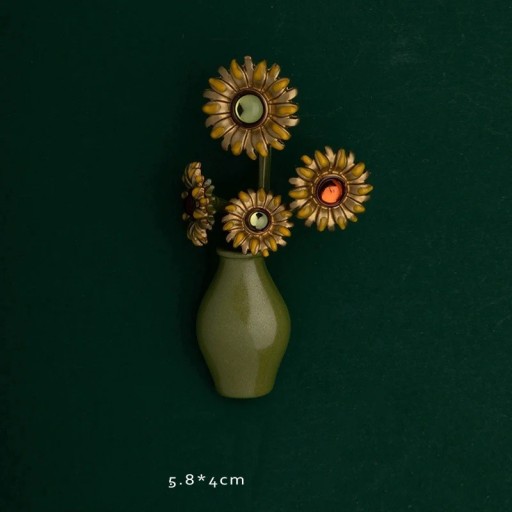 Broșe vegetale elegante 2,8–9,1 cm Aliaj de zinc Mai multe tipuri Frunze și flori Accesoriu natural elegant