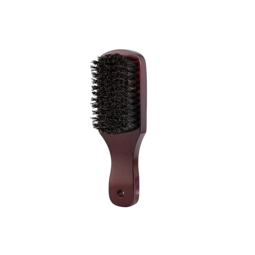 Brosse à barbe en poils de sanglier Brosse à barbe en bois 7 x 5,5 x 3,3 cm