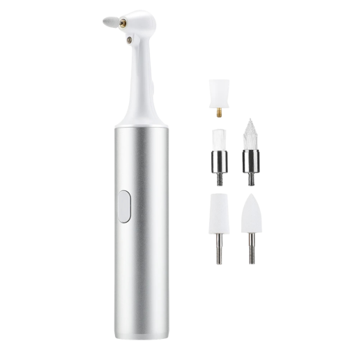 Brosse à dents électrique avec 5 embouts Éliminateur de tartre et de taches Appareil multifonction pour le nettoyage des dents