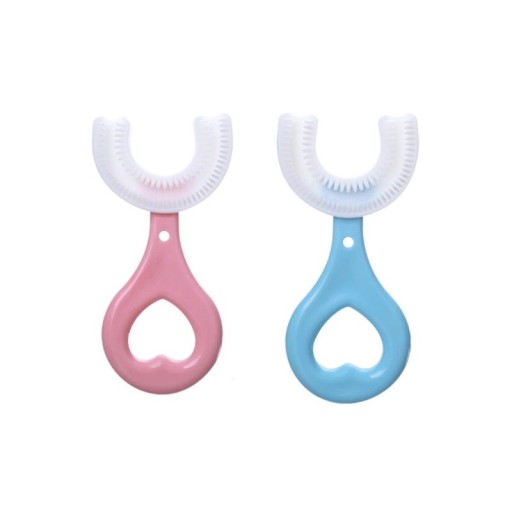 Brosse à dents pour enfants en forme de U 2-6 ans 2 pcs