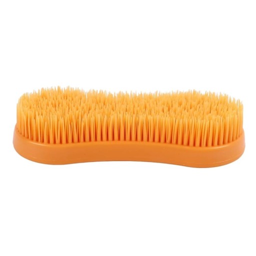 Brosse en caoutchouc orange pour le soin des chevaux brosse de massage pour le nettoyage du pelage élimination des puces tiques crinière queue poils accessoires équestres