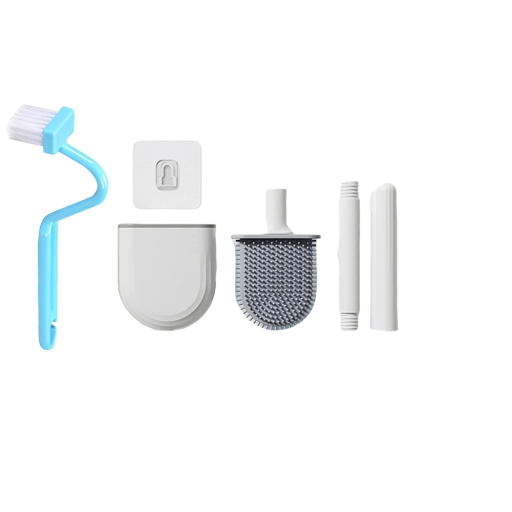 Brosse en silicone murale avec brosse WC