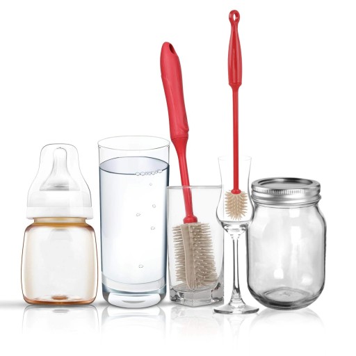 Brosse en silicone pour verres