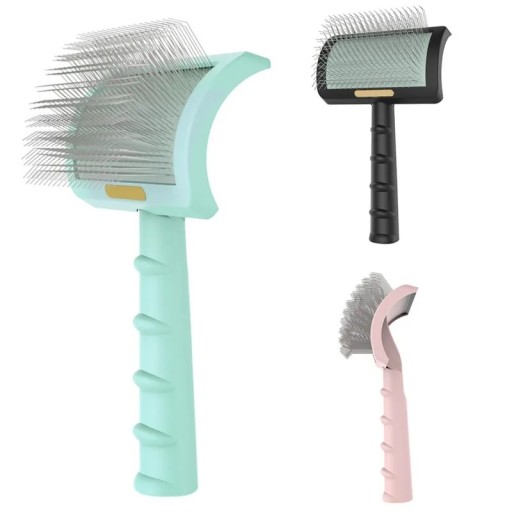 Brosse pour poils longs Brosse démêlante pour grands chiens Brosse à fil unilatérale pour chiens 23 x 15 cm