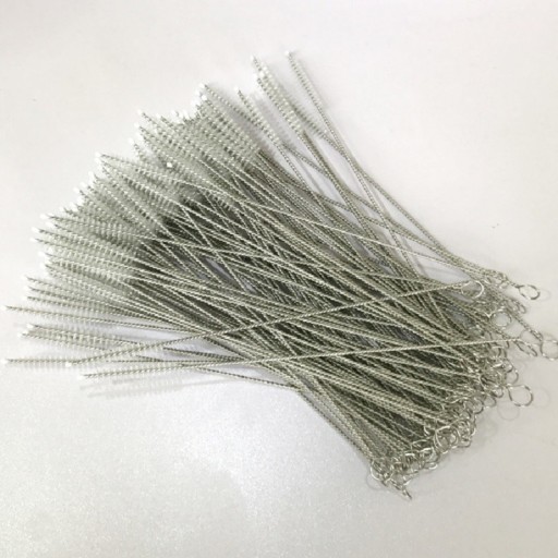 Brosses en acier inoxydable pour pailles 100 pcs
