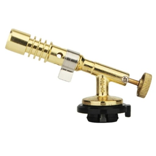 Brûleur à souder 11x1,5 cm Brûleur à gaz en laiton haute température avec adaptateur pour bouteille de gaz Soudage Travaux manuels Assemblages métalliques