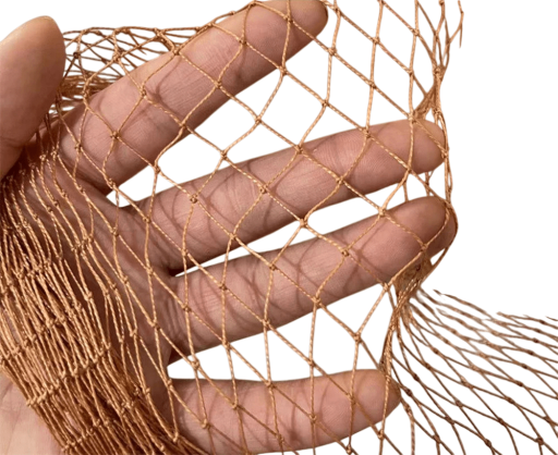 Brunt nylon fuglenet 1 x 3 m Havebeskyttelsesnet Maske 1,5 x 1,5 cm Til træer, buske, blomsterbede, altaner, drivhuse