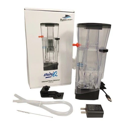 Bubble Magus MiniQ penový skimmer na morské akvárium do 75 l USB napájanie 5 V kompaktný nano odpenič pre slanú vodu aj koraly